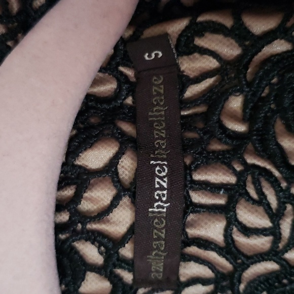 Hazel all over embroidered floral snap front coat, bow waist, women's size small - Picture 4 of 11